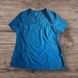 Cherokee Teal Short Sleeve Top